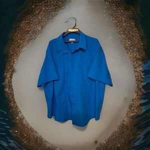 Kings Court Teal Short Sleeve  Size 20 Cotton Blend  0035